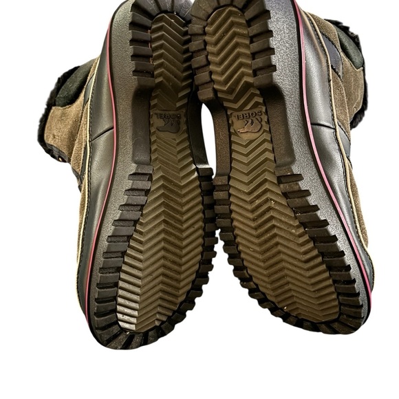 SOREL Tivoli II Waterproof Suede/Leather Lace-Up Boot Size US 8.5 Nori/Black - Picture 5 of 5